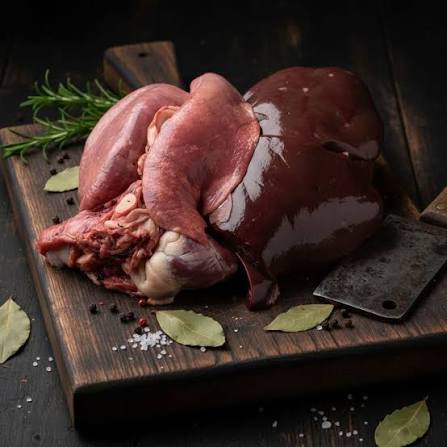 Lamb liver, lung, heart